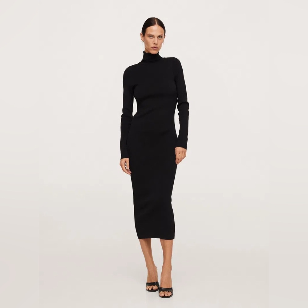 MANGO Back Vent Dress